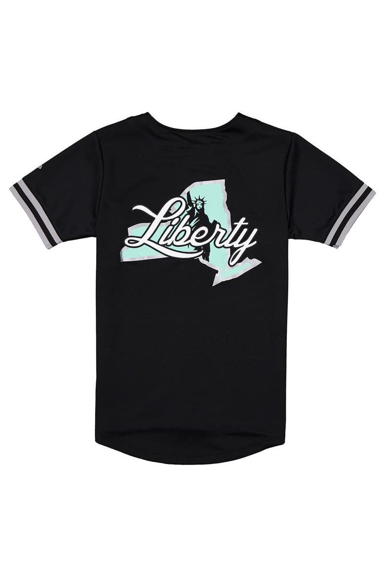 Men's New Era Black New York Liberty 2026 WNBA Draft Hometown Baseball Jersey, Alternate, color, Black