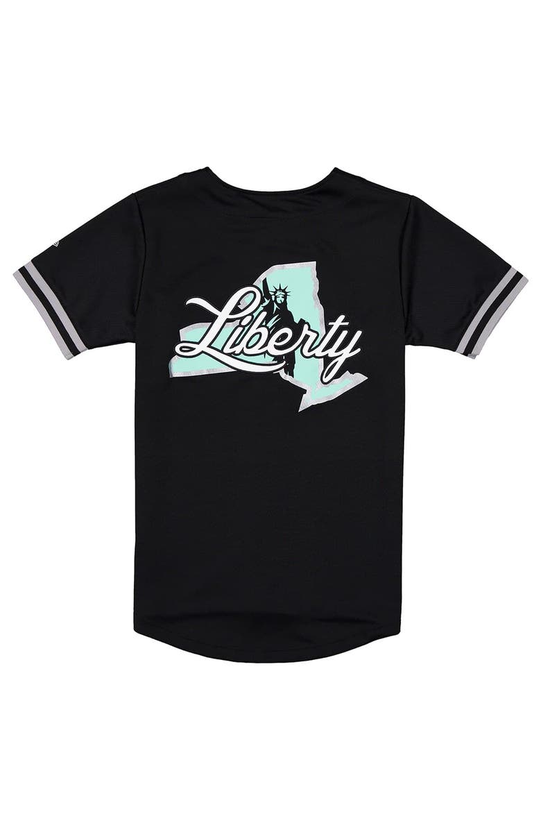 New Era Men's New Era Black New York Liberty 2026 WNBA Draft Hometown Baseball Jersey, Alternate, color, Black