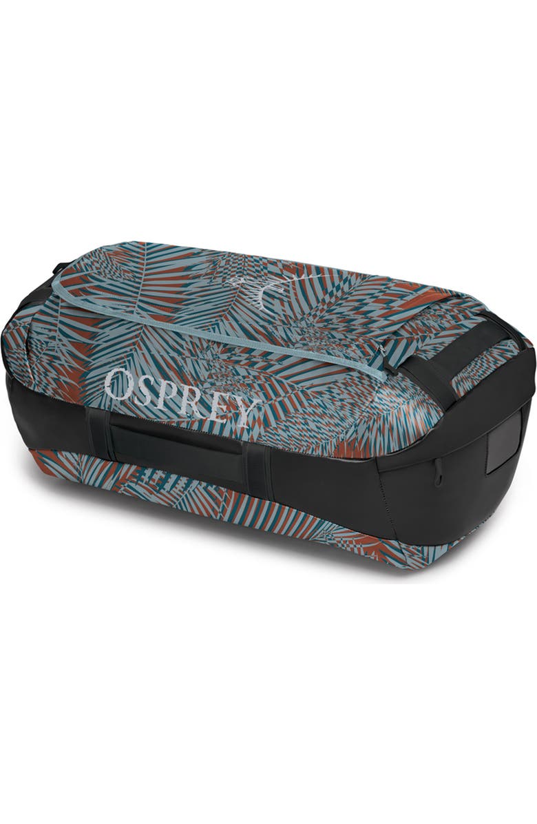 Osprey Transporter<sup>®</sup> 65-Liter Water Resistant Duffle Backpack, Alternate, color, Palm Leaf Glitch Print
