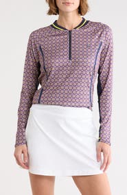 ORIGINAL PENGUIN GOLF Sun Protection Quarter Zip Sweatshirt