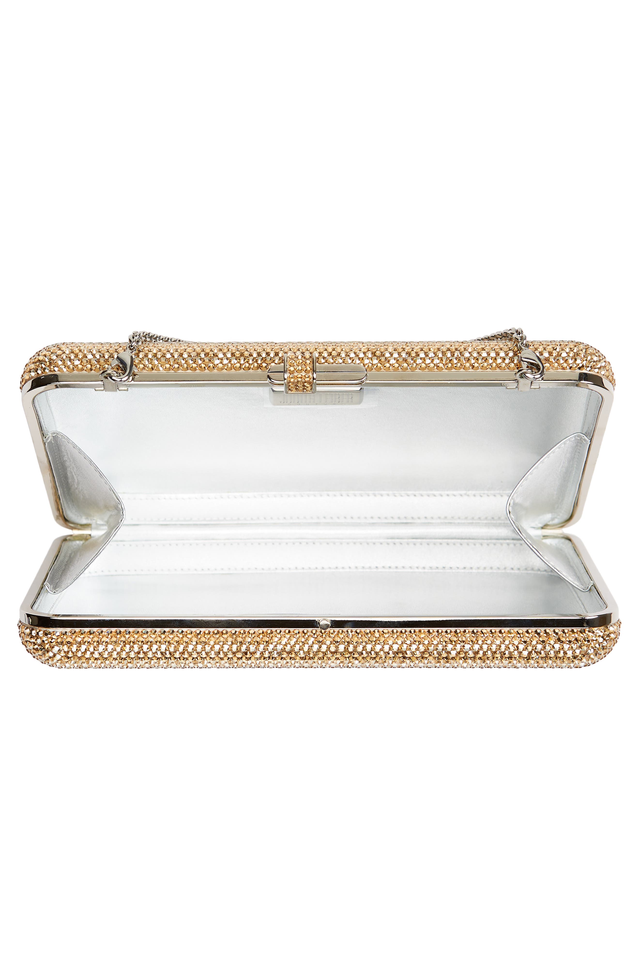 Slim Slide Clutch, Alternate, color, SILVER PROSECCO