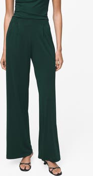 MANGO Pleated Wide Leg Pants