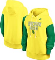 Nike Women's Nike Yellow/Green Oregon Ducks Oversized Legacy Phoenix Pullover Hoodie