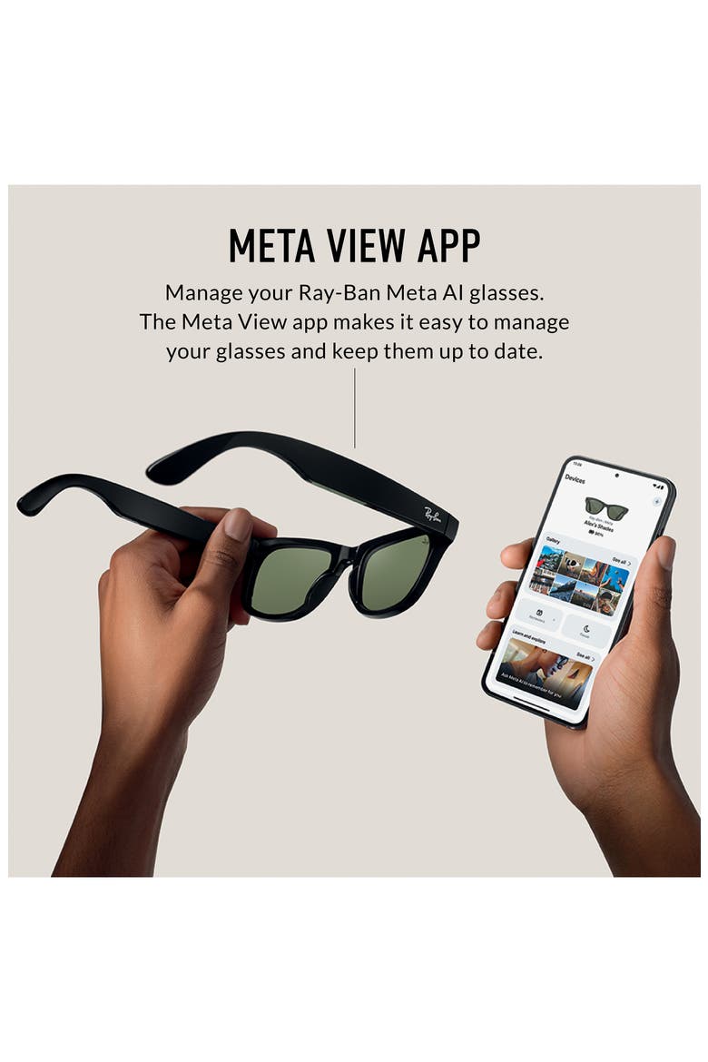 Meta Wayfarer AI Glasses, Alternate, color, CLEAR