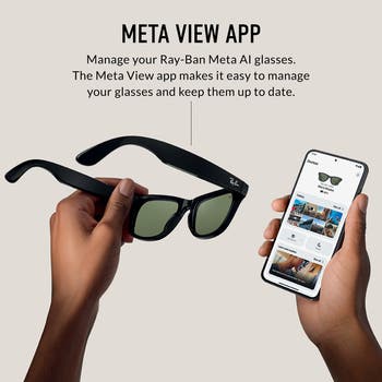 'Ray-Ban Meta Wayfarer 53mm Polarized Square Smart Sunglasses
