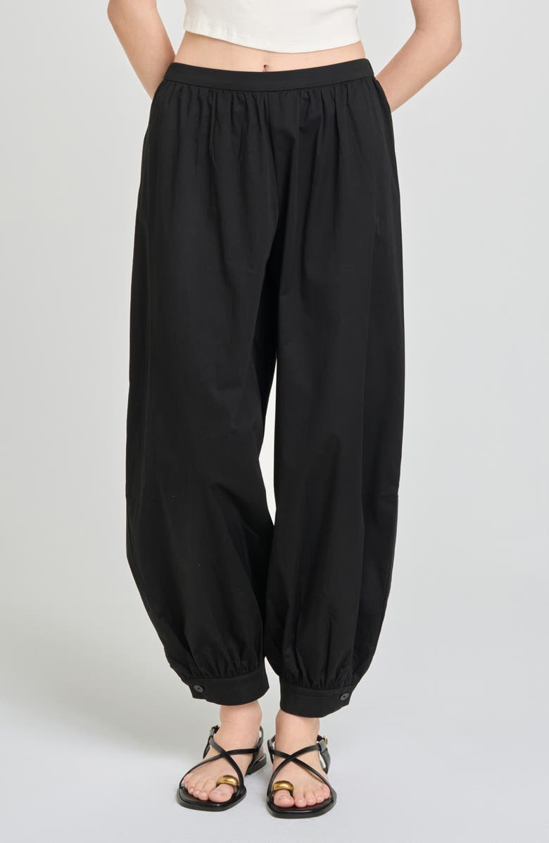 WAYF Remy Balloon Pants, Main, color, Black