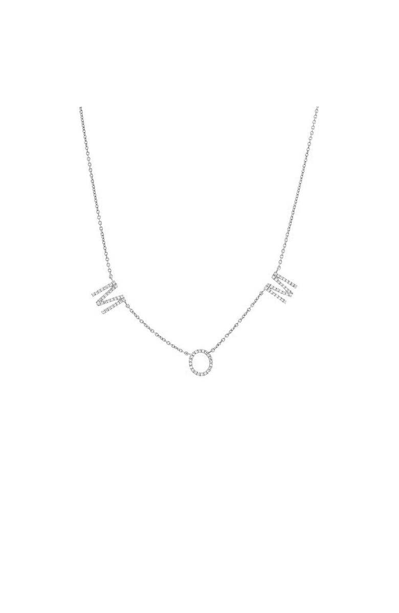 BY ADINA EDEN Diamond Pave Mom Necklace 14K, Main, color, 
