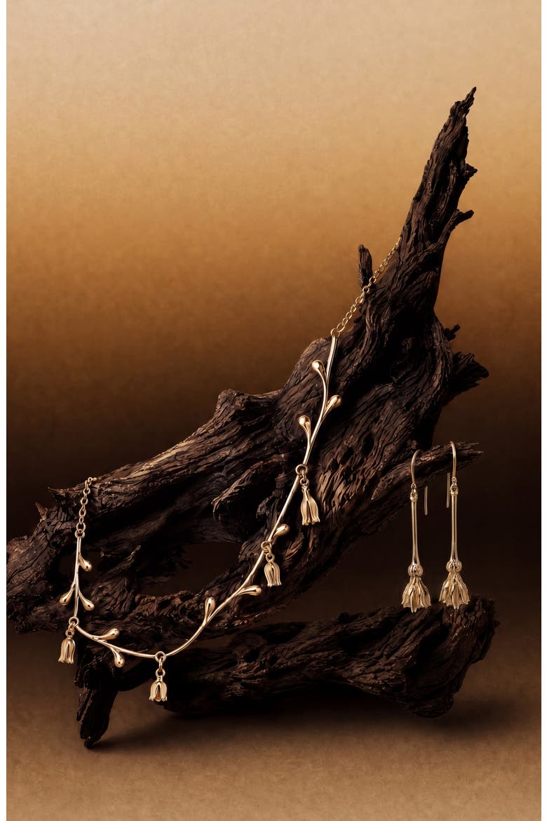 Spell Botanicals Collar Necklace, Alternate, color, METALLIC GOLD