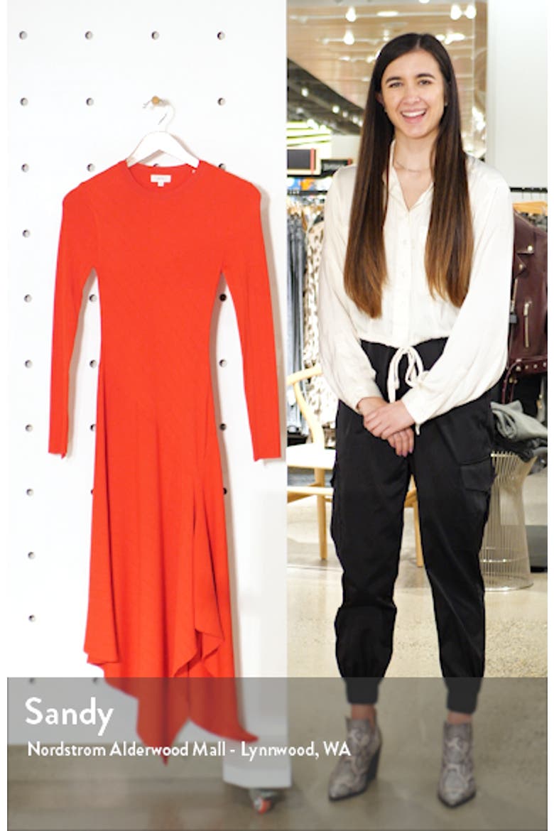 Viviana Asymmetrical Long Sleeve Dress video
