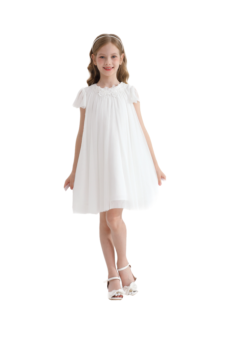 Tulleen Constance Dress, Alternate, color, White