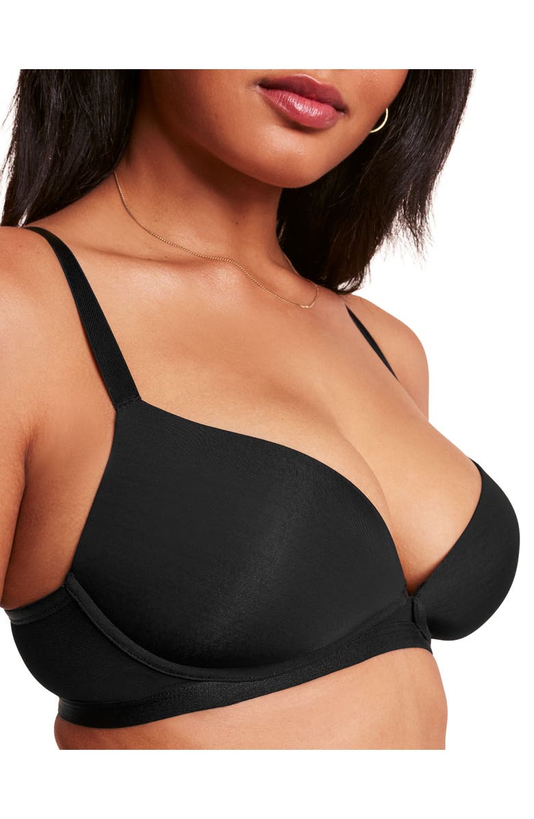 Adore Me Elora Push Up Plunge Bra, Alternate, color, Black
