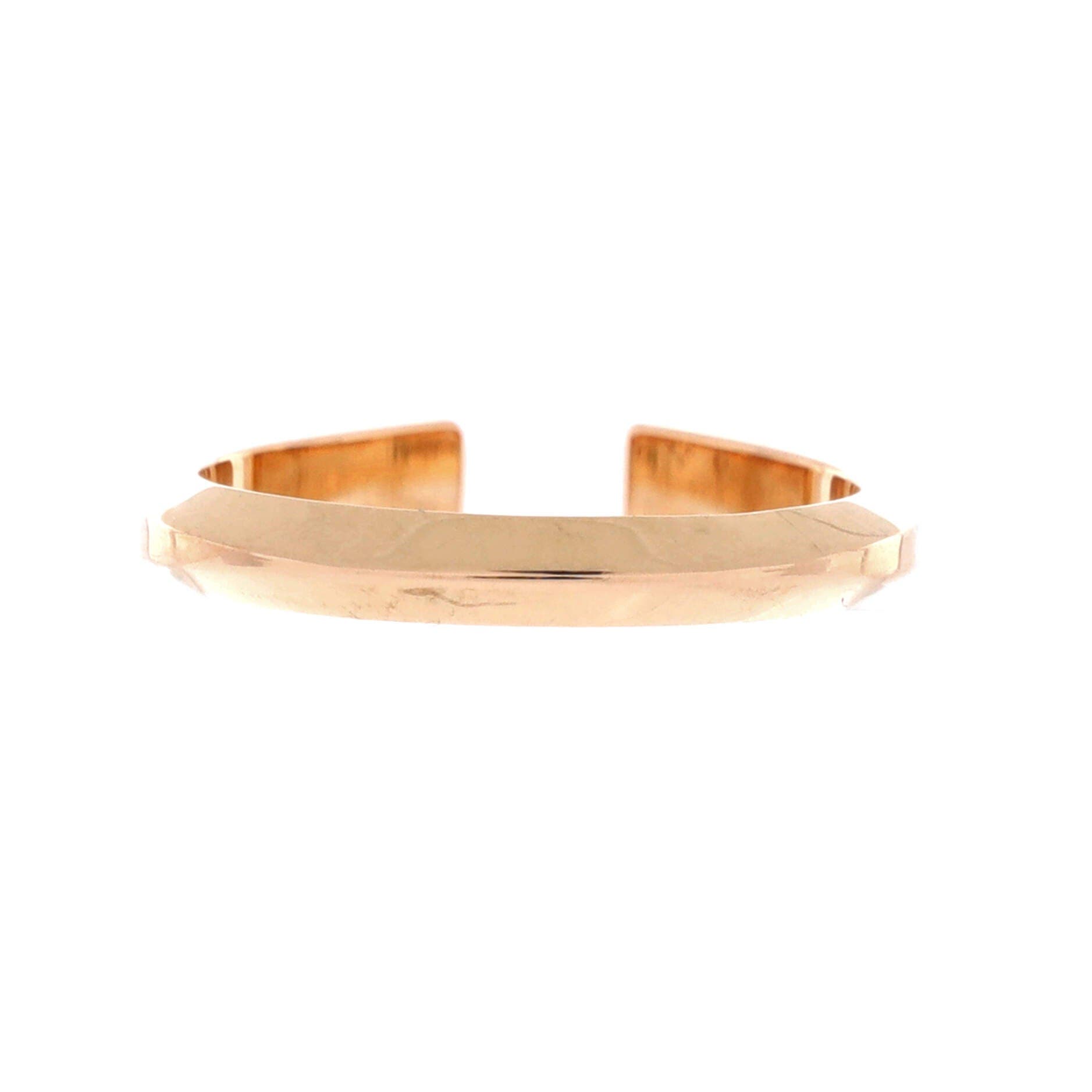 Pre-Owned Hermes Clou de Forge Ring 18K Rose Gold Small, Alternate, color, Rose Gold