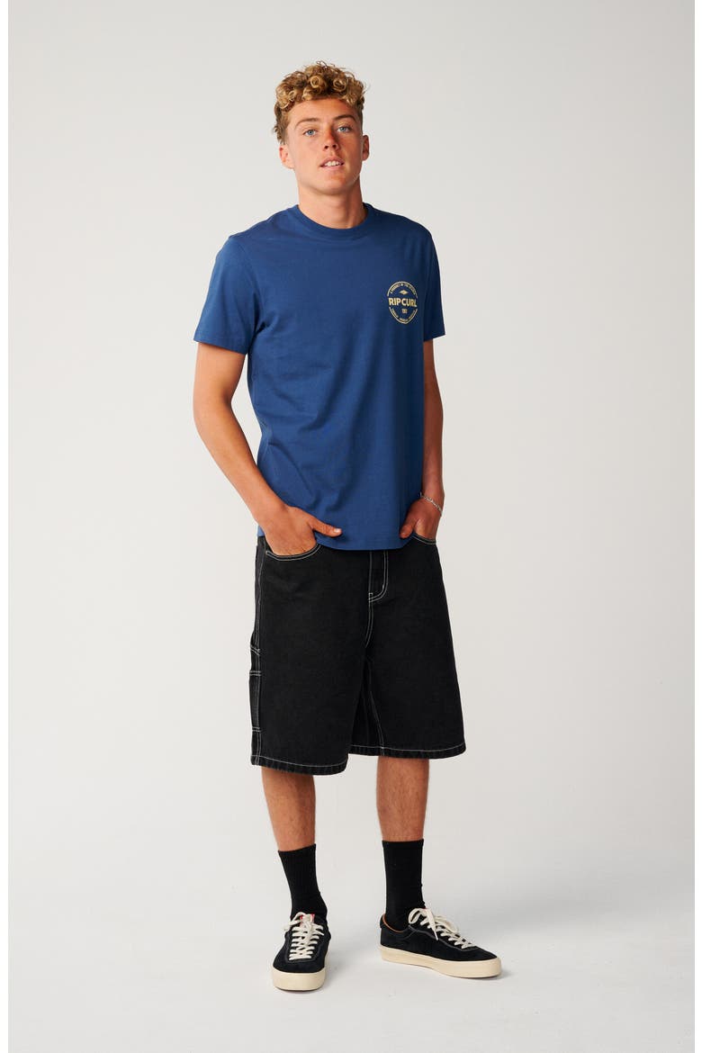 Logo Graphic Cotton T-Shirt, Alternate, color, LIGHT NAVY