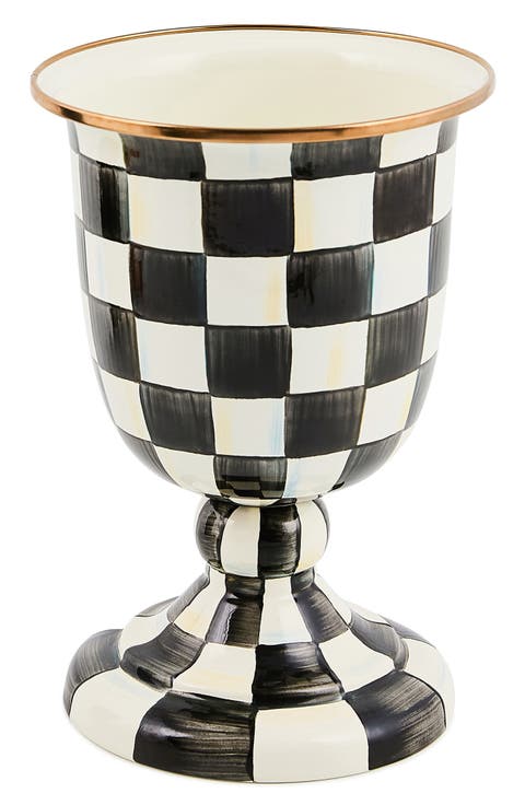 Courtly Check Pedestal Vase