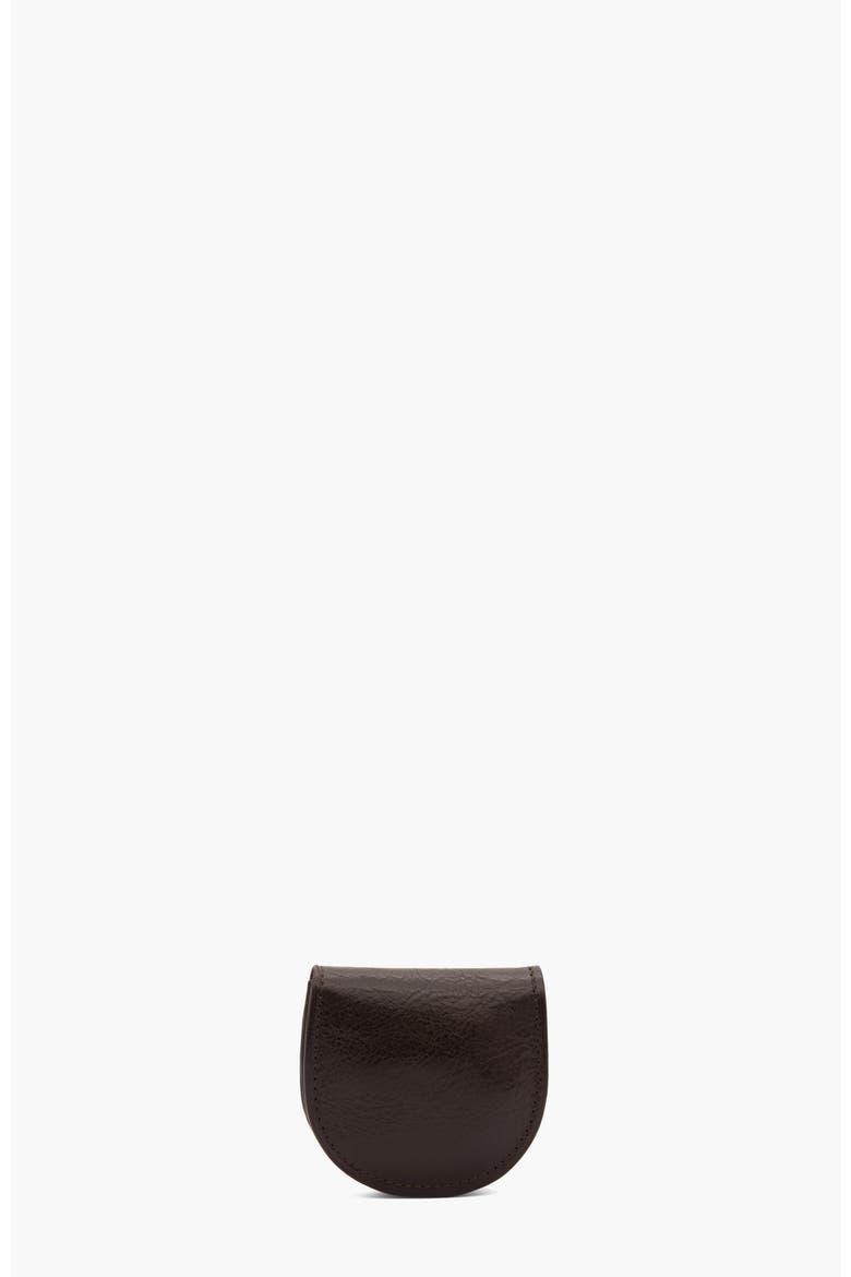 Gentleman Leather Round Coin Purse 532, Alternate, color, Brown