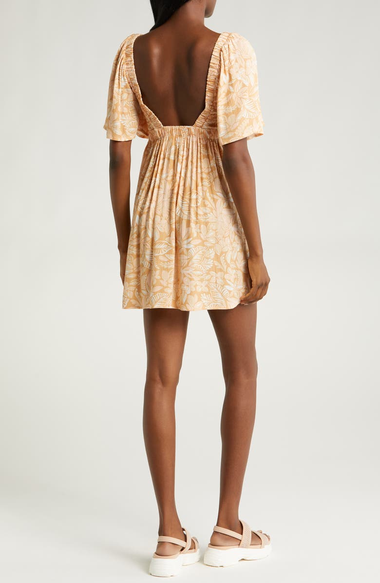 Roxy Golden Dawn Floral Minidress, Alternate, color, 