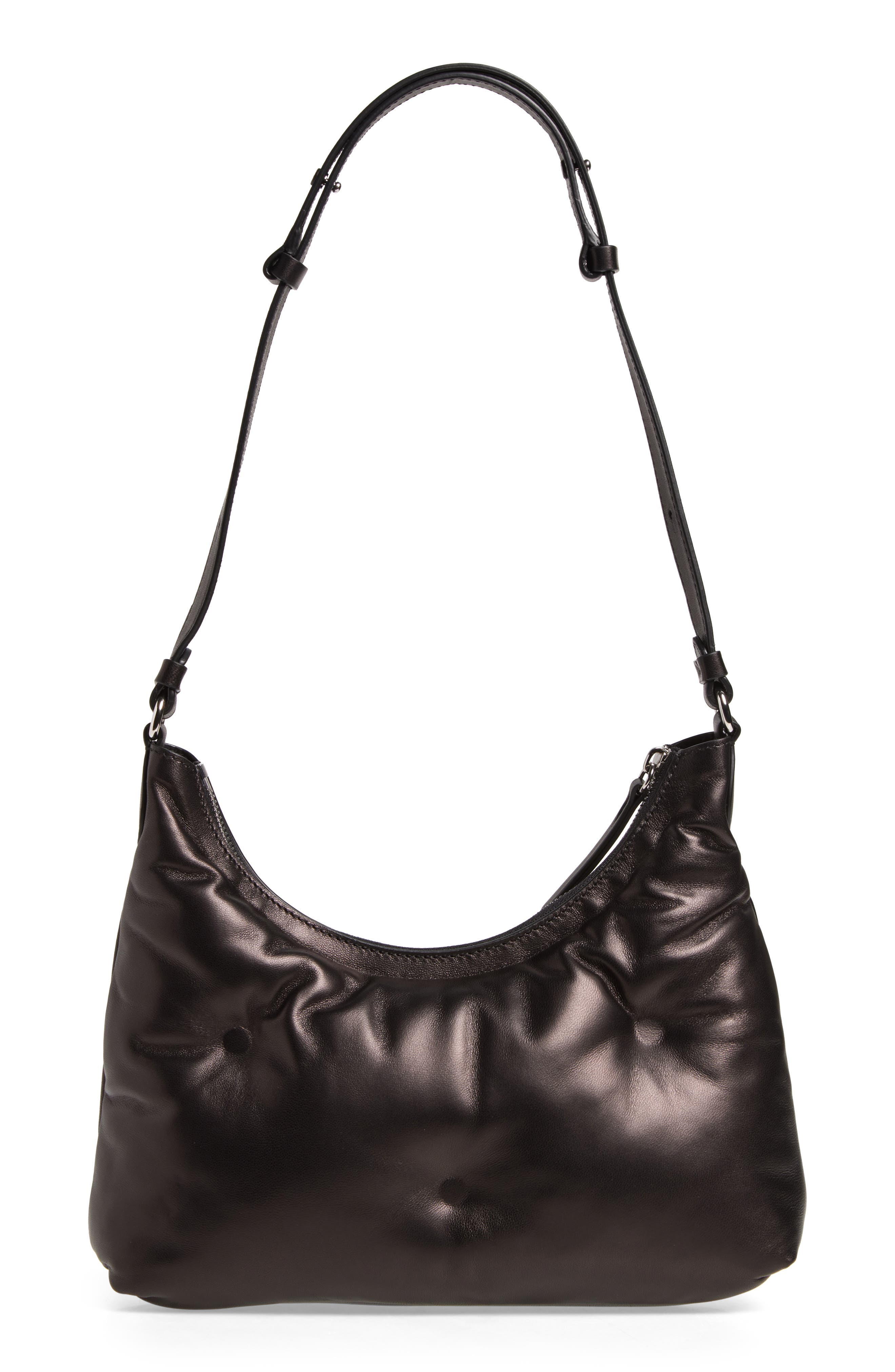 Maison Margiela Small Glam Slam Hobo Bag, Alternate, color, Black