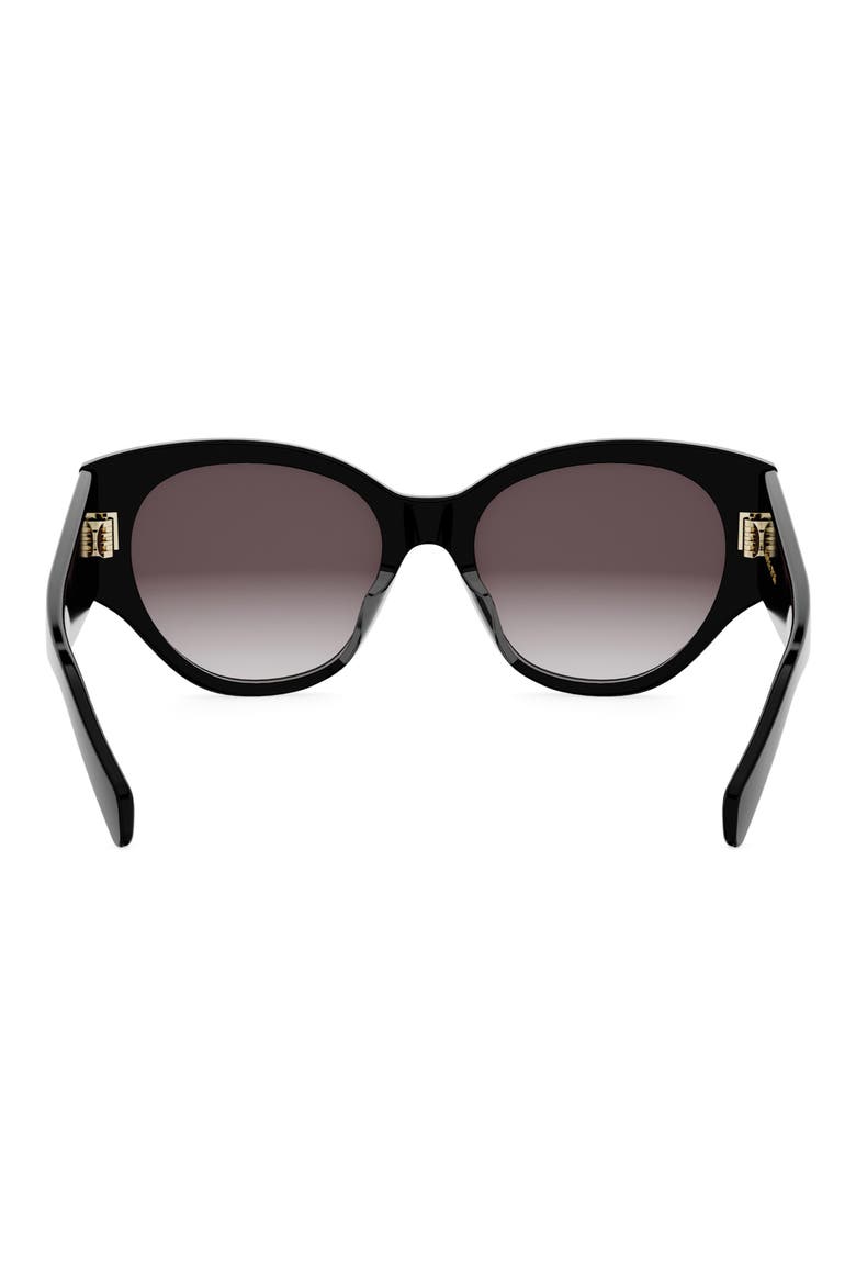 Maxi Triomphe 55mm Butterfly Sunglasses, Alternate, color, SHINY BLACK / GRADIENT ROVIEX
