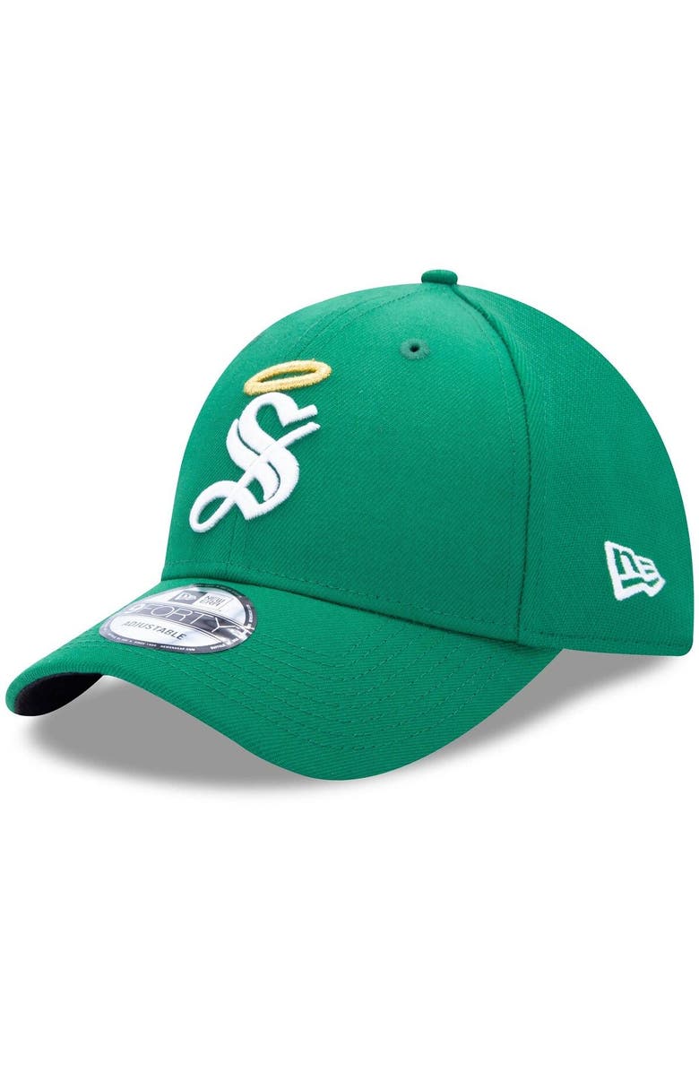 New Era Men's New Era Green Santos Laguna Basic 9FORTY Adjustable Snapback Hat, Main, color,