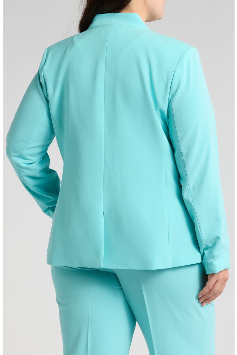 Faux Double Breasted Blazer, Alternate, color, TURQUOISE