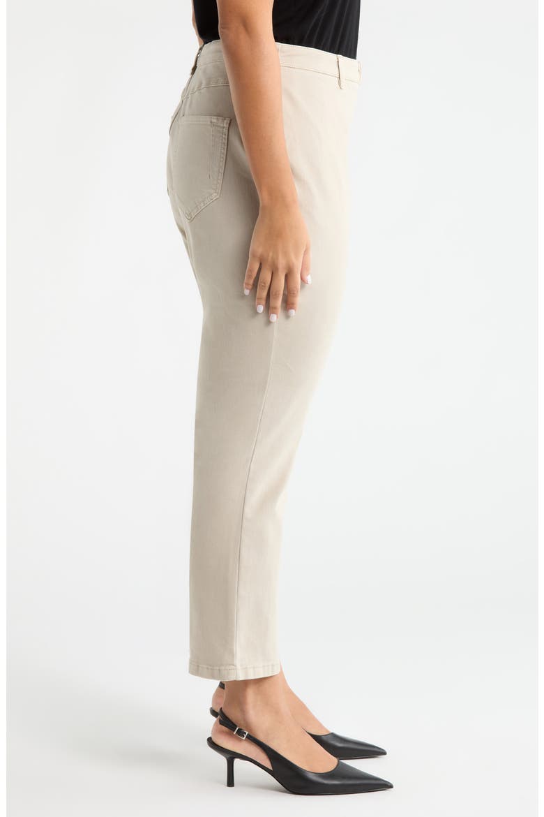 Estelle Pull-On Ankle Flare Jeans, Alternate, color, ASUTEX CRISP KHAKI