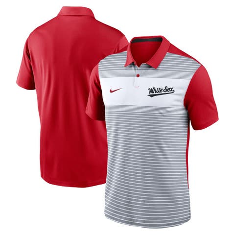 Men's Nike White/Red Chicago White Sox 2025 City Connect Fashion Legacy Icon Vapor Performance Polo