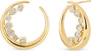 Bony Levy Maya Diamond Statement Hoop Earrings (Online Trunk Show)