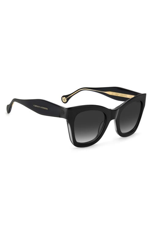 Carolina Herrera 50mm Cat Eye Sunglasses In Gray