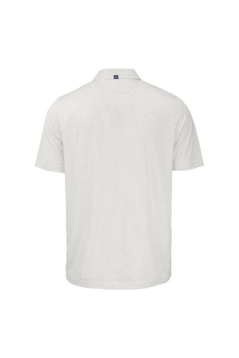 Men's Cutter & Buck  White/Gray Cincinnati Reds Stars & Stripes Pike Eco Symmetry Print Stretch Recycled Polo, Alternate, color, White