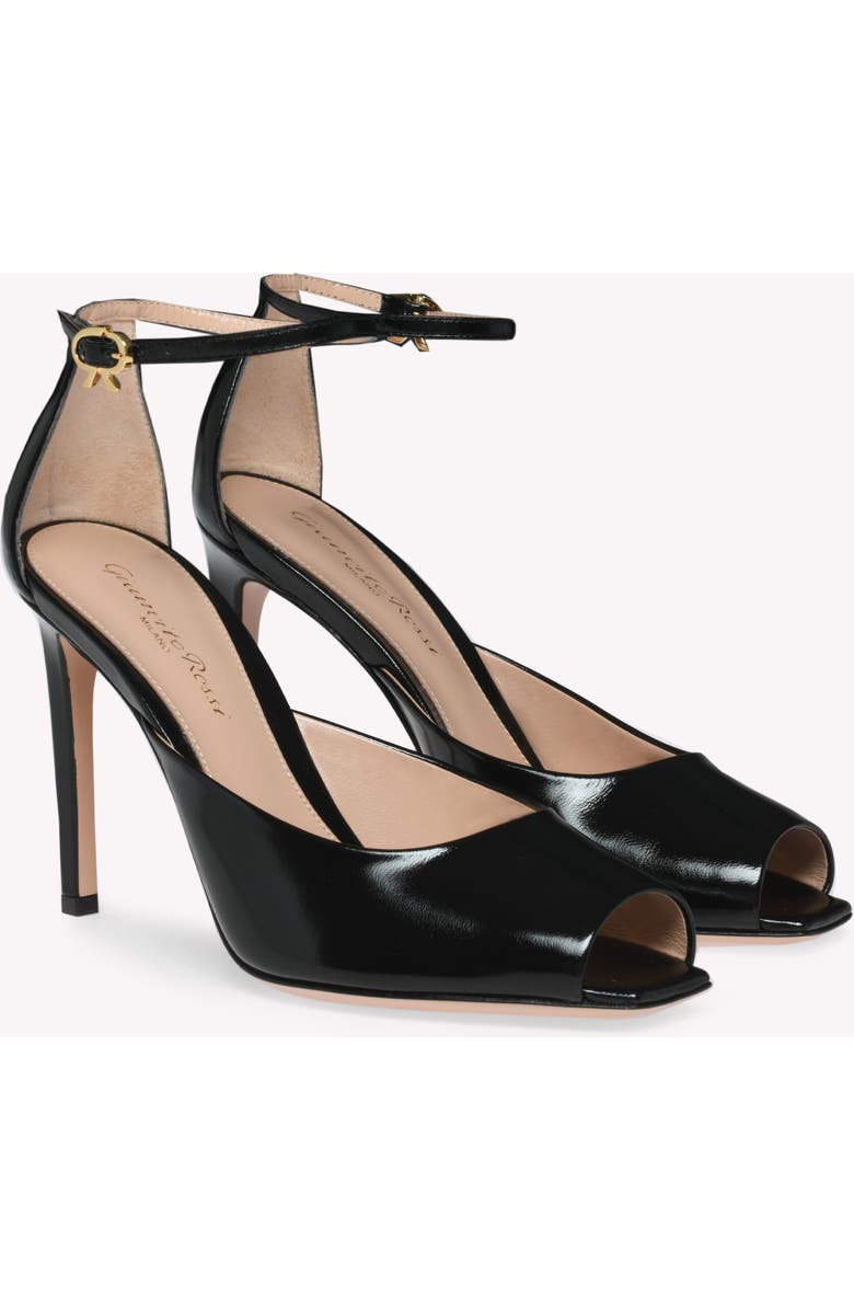 Gianvito Rossi Ethel Sandal, Alternate, color, Black Nappa