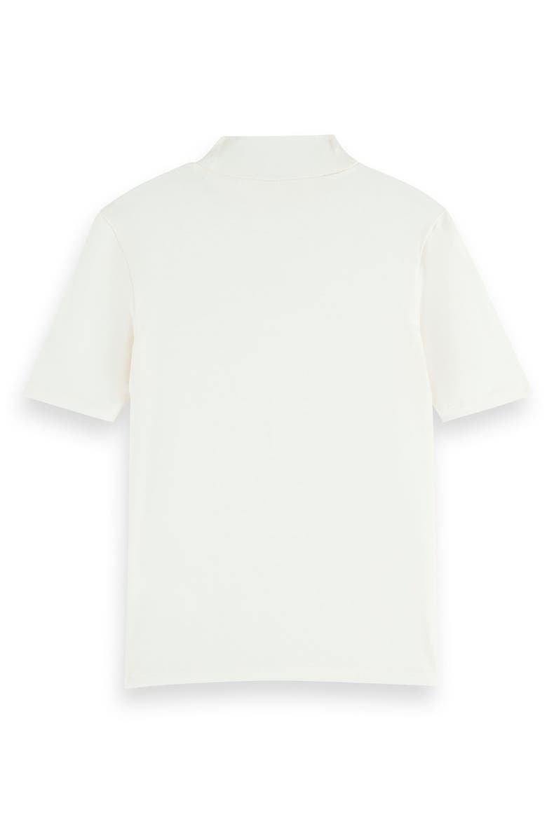 Scotch & Soda Mock Neck Short Sleeve Top, Alternate, color, 