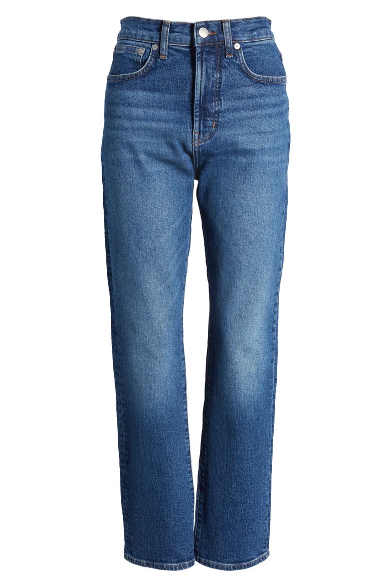 The '90s Straight Leg Jeans, Alternate, color, BARLOW WASH