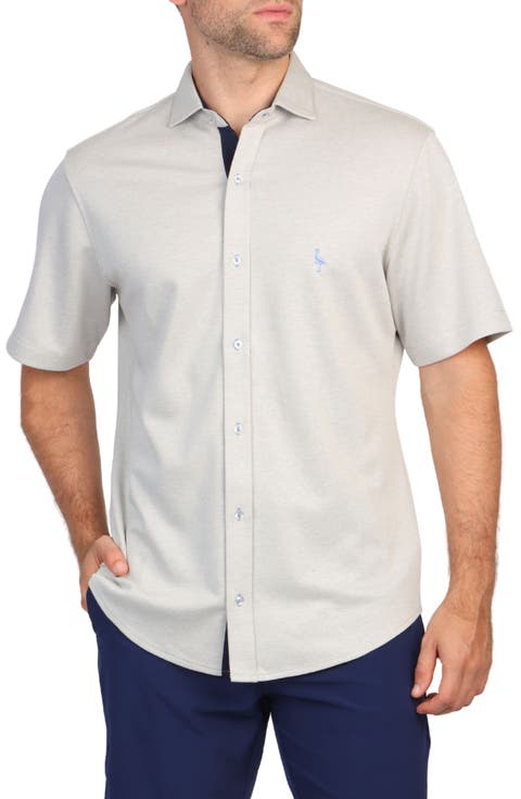 Solid Modal Blend Short Sleeve Shirt