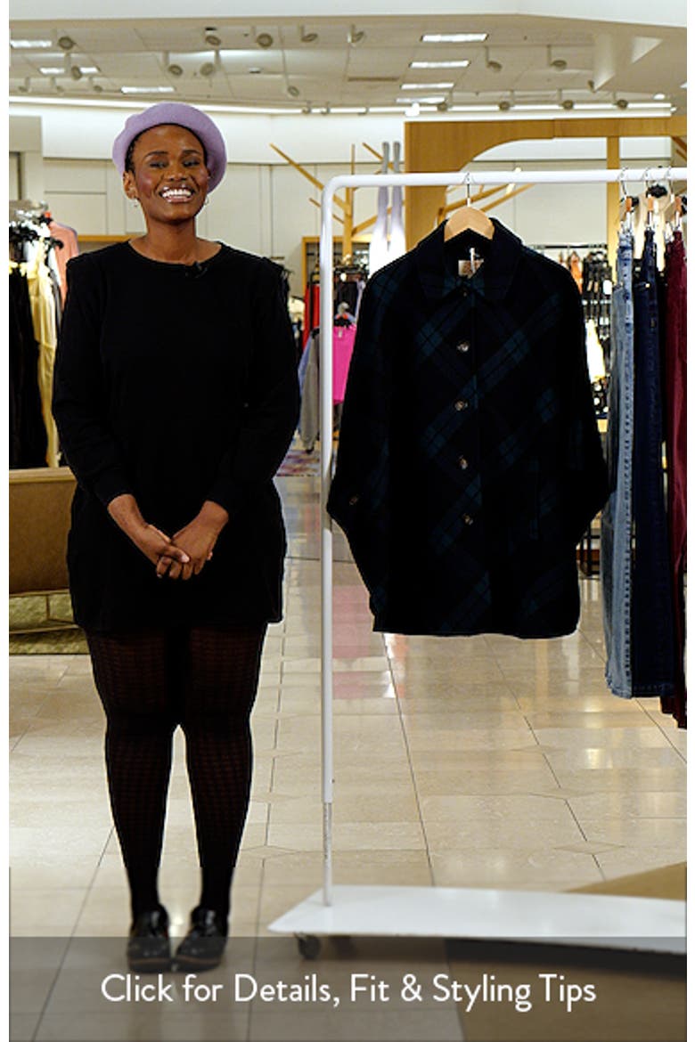 Colette Plaid Cape Coat video