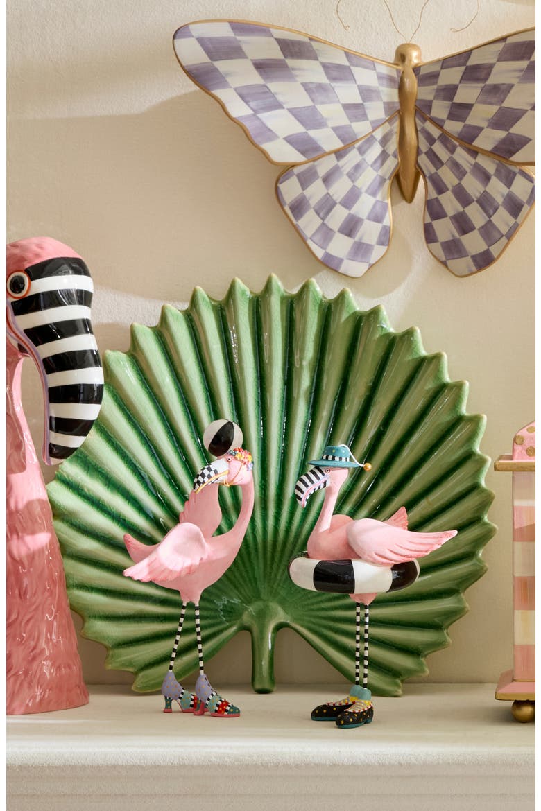 Patience Brewster Sheila & Sheldon Flamingo Figurines, Alternate, color, PINK