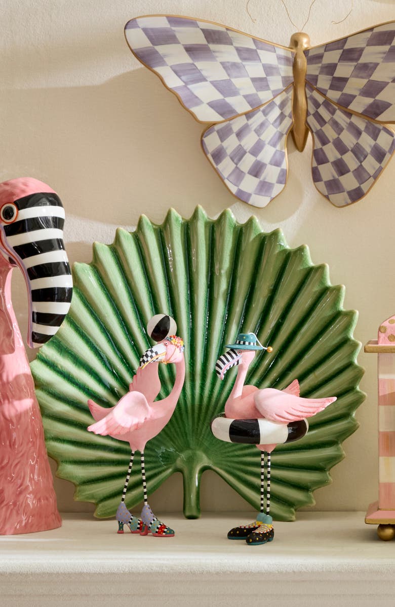 MACKENZIE CHILDS Patience Brewster Sheila & Sheldon Flamingo Figurines, Alternate, color, Pink