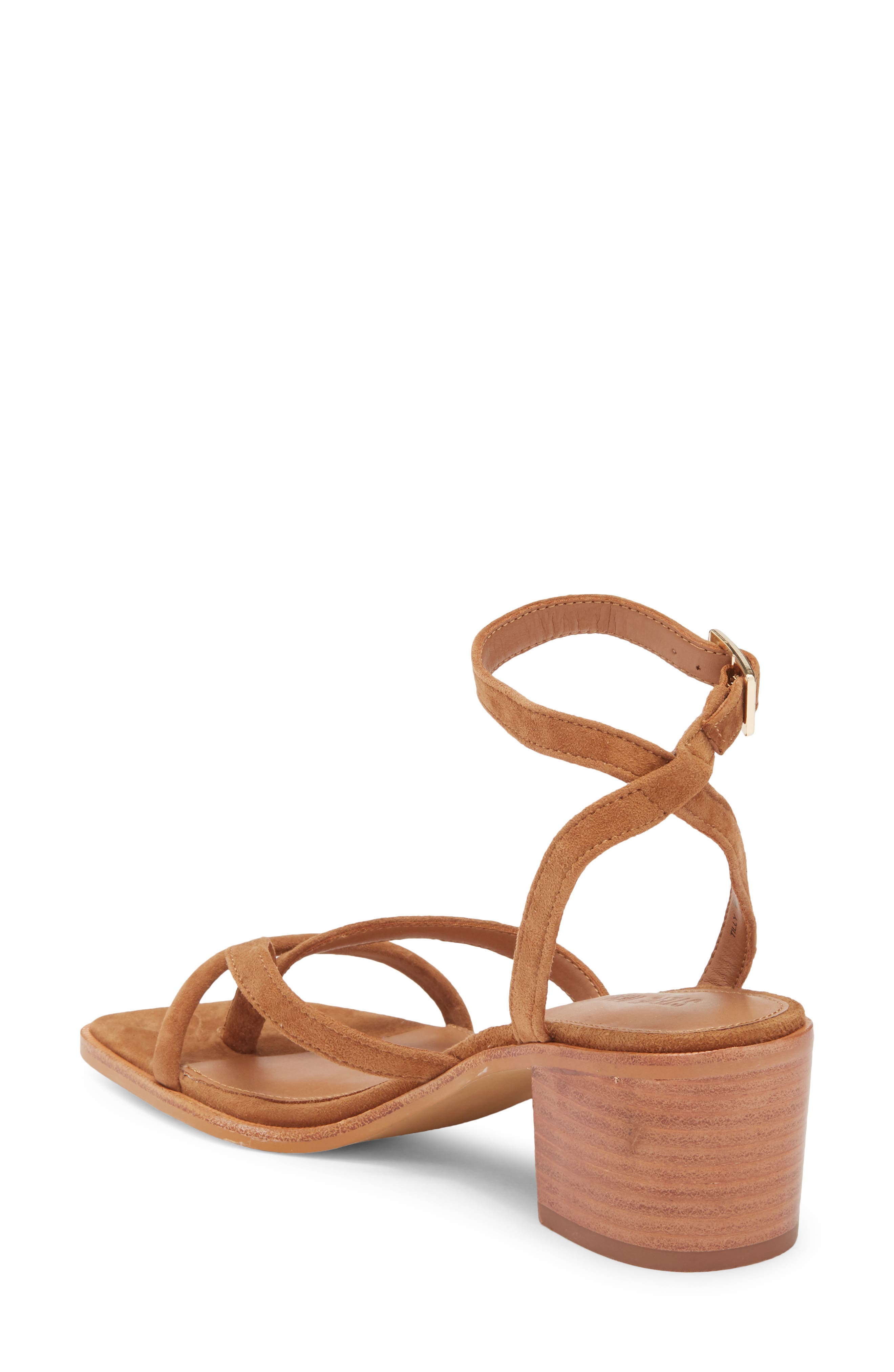 Tilly Block Heel Sandal, Alternate, color, CHESTNUT SUEDE
