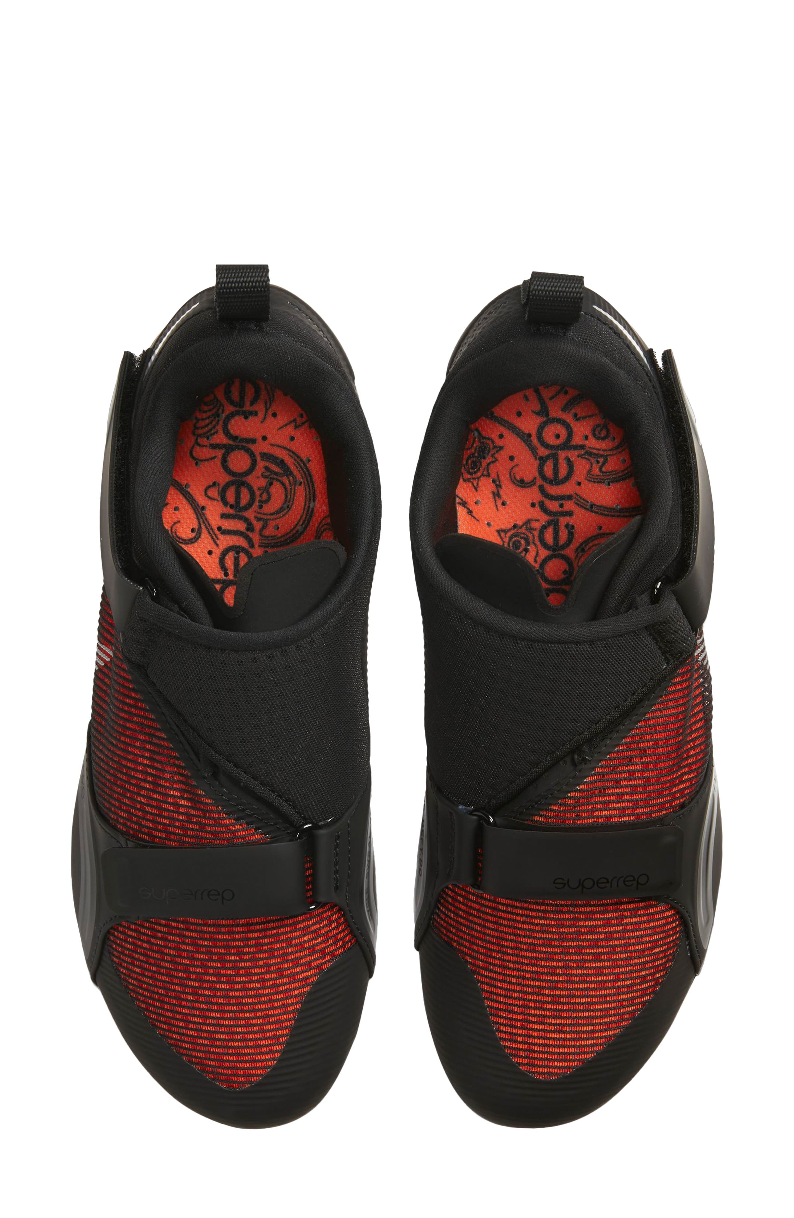 SuperRep Cycle Shoe, Alternate, color, BLACK/ SILVER/ HYPER CRIMSON