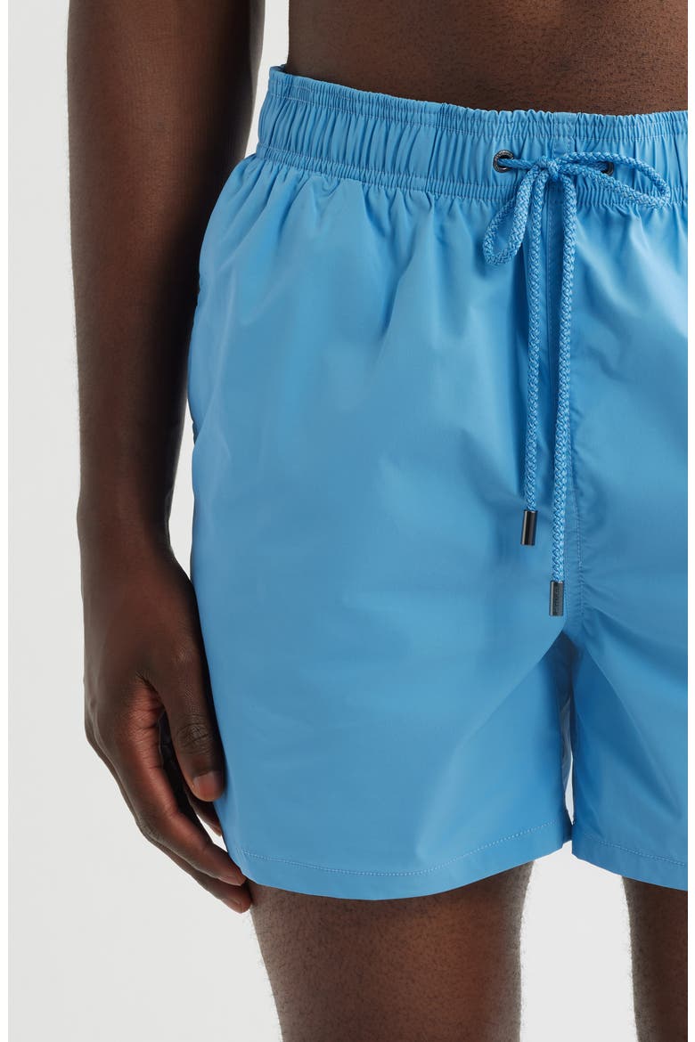Zane Mid Length Print Swim Trunks, Alternate, color, CLASSIC BLUE