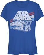 Star Wars Junior's Monochrome 77 Logo Short Sleeve Graphic T-Shirt