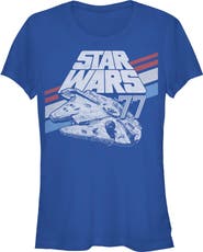 Star Wars Junior's Monochrome 77 Logo Short Sleeve Graphic T-Shirt