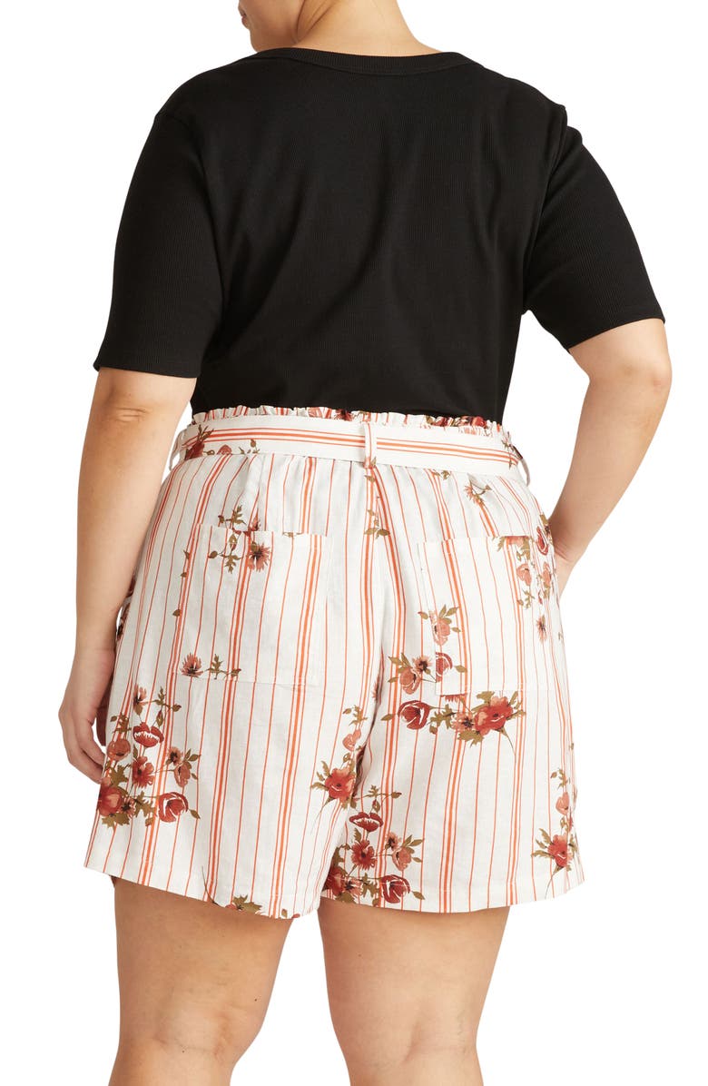 Universal Standard V-Neck Elbow Sleeve Cotton T-Shirt, Alternate, color, 