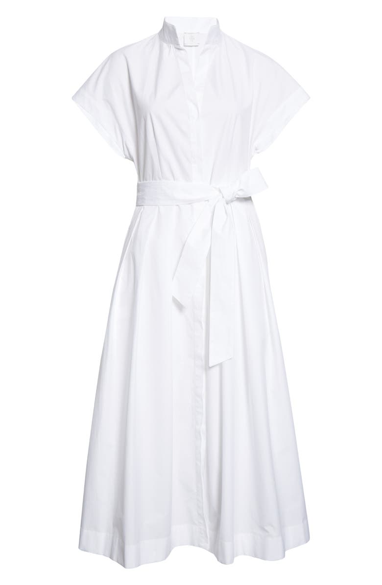 Eleventy Belted Cotton Poplin Shirtdress, Alternate, color, 