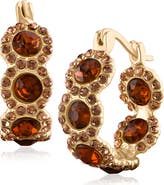 JARDIN Crystal Inside-Out Hoop Earrings