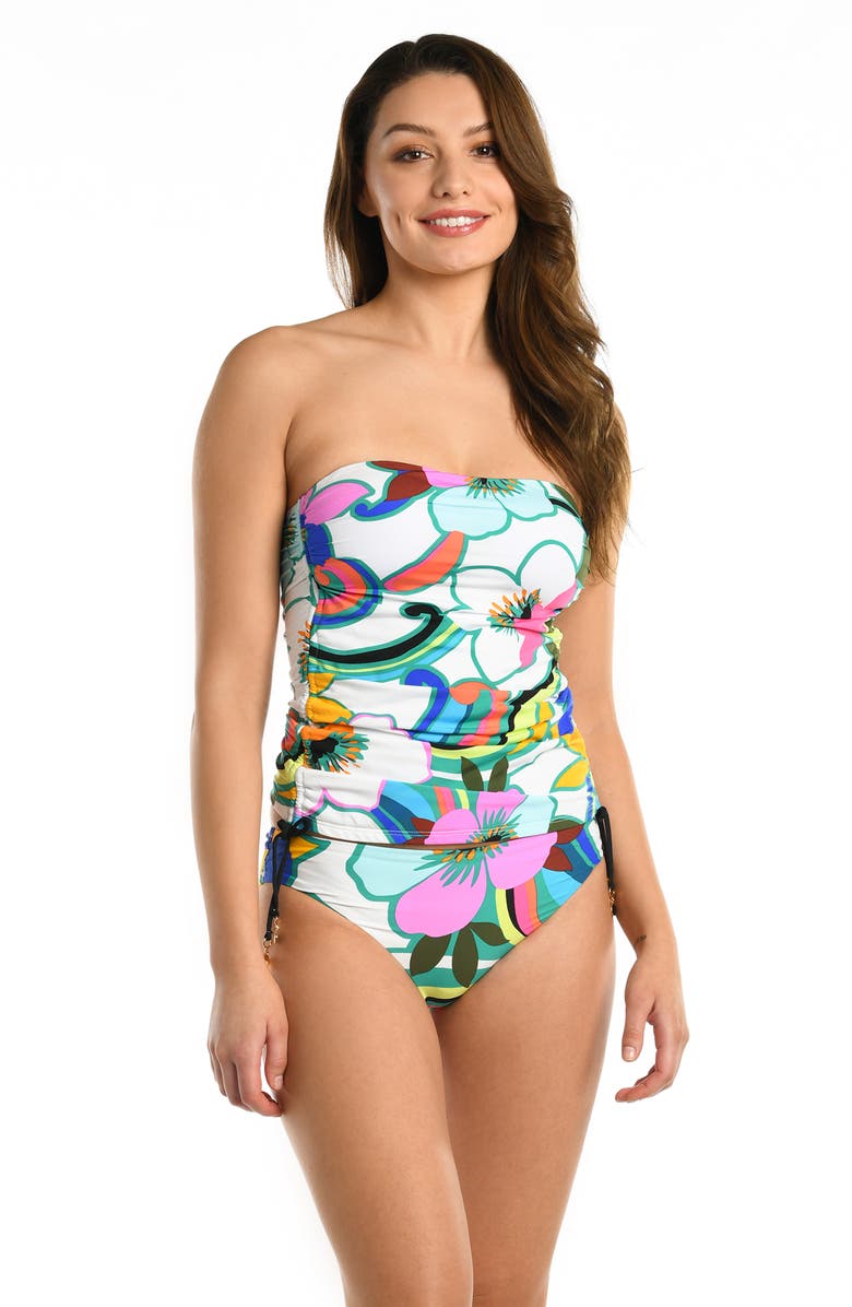 La Blanca Suncatcher Bandeaukini Swim Top, Alternate, color, 