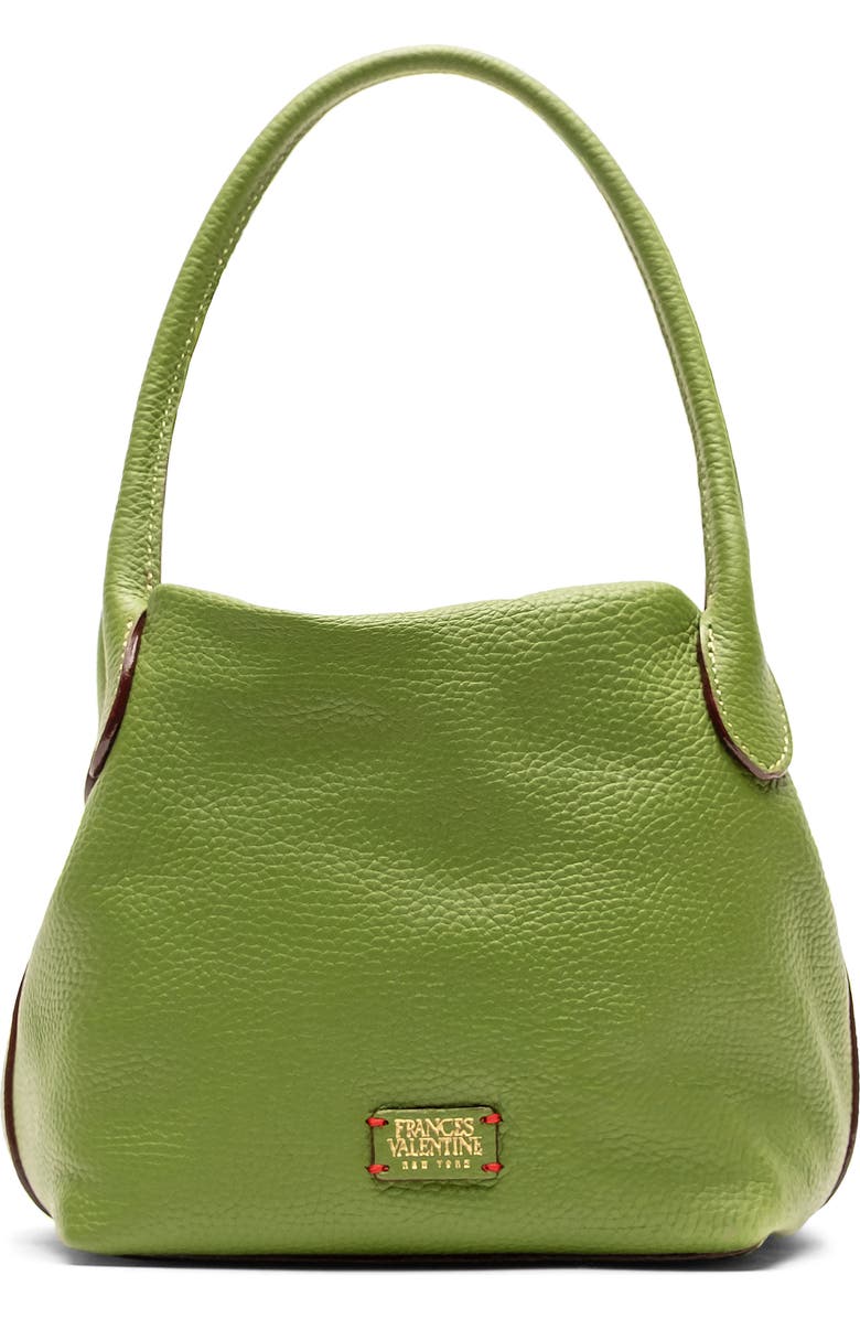 Frances Valentine Teeny Sweet Pea Leather Handbag, Main, color, Fern
