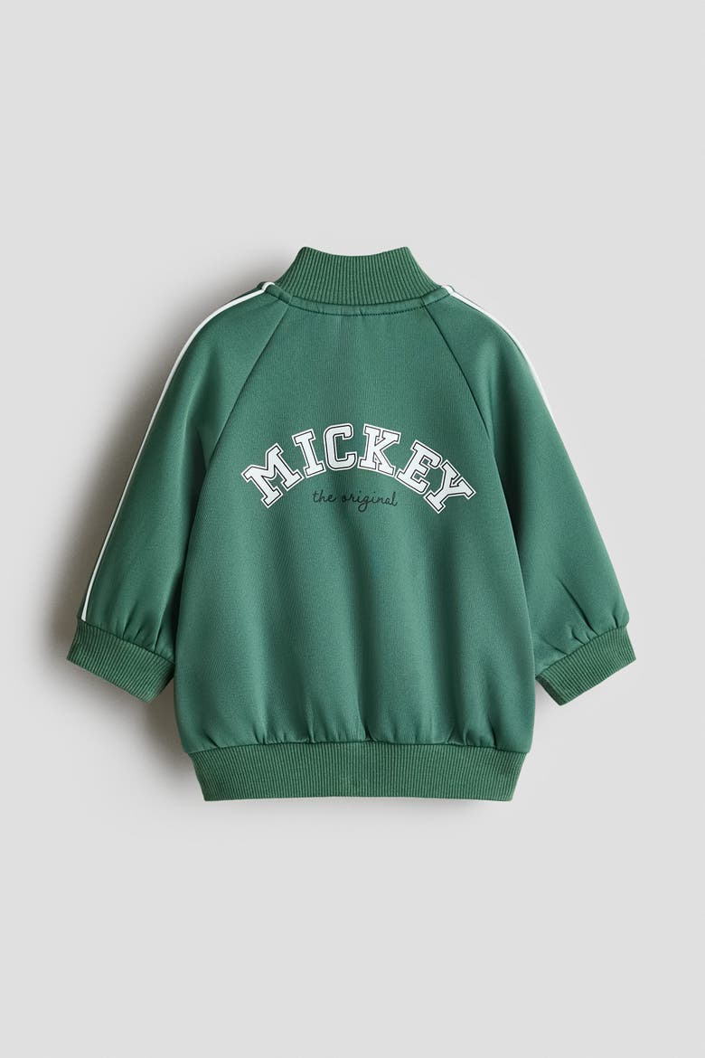 Printed Tracksuit, Alternate, color, Dark green/Mickey Mouse