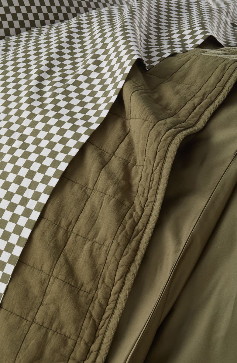 Nordstrom Checkerboard Cotton Percale Sheet Set, Alternate, color, 