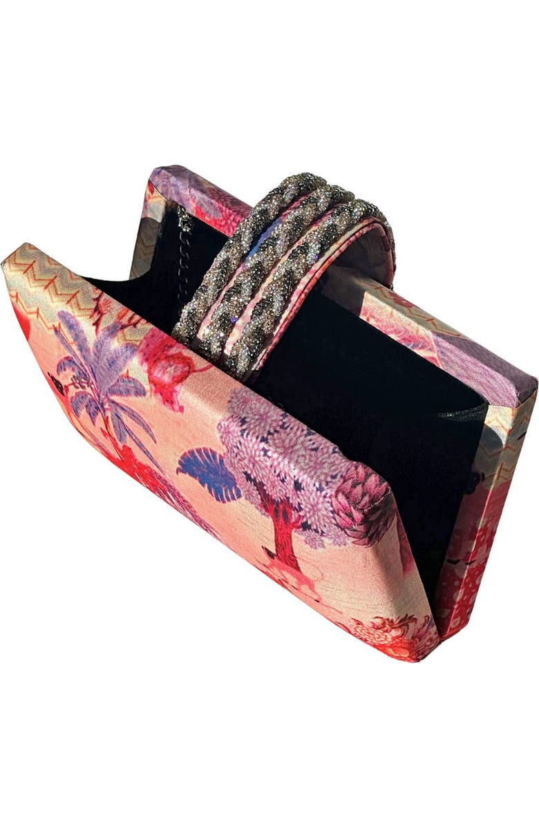 Simitri Printed Braid CLutch, Alternate, color, Faerie Pink