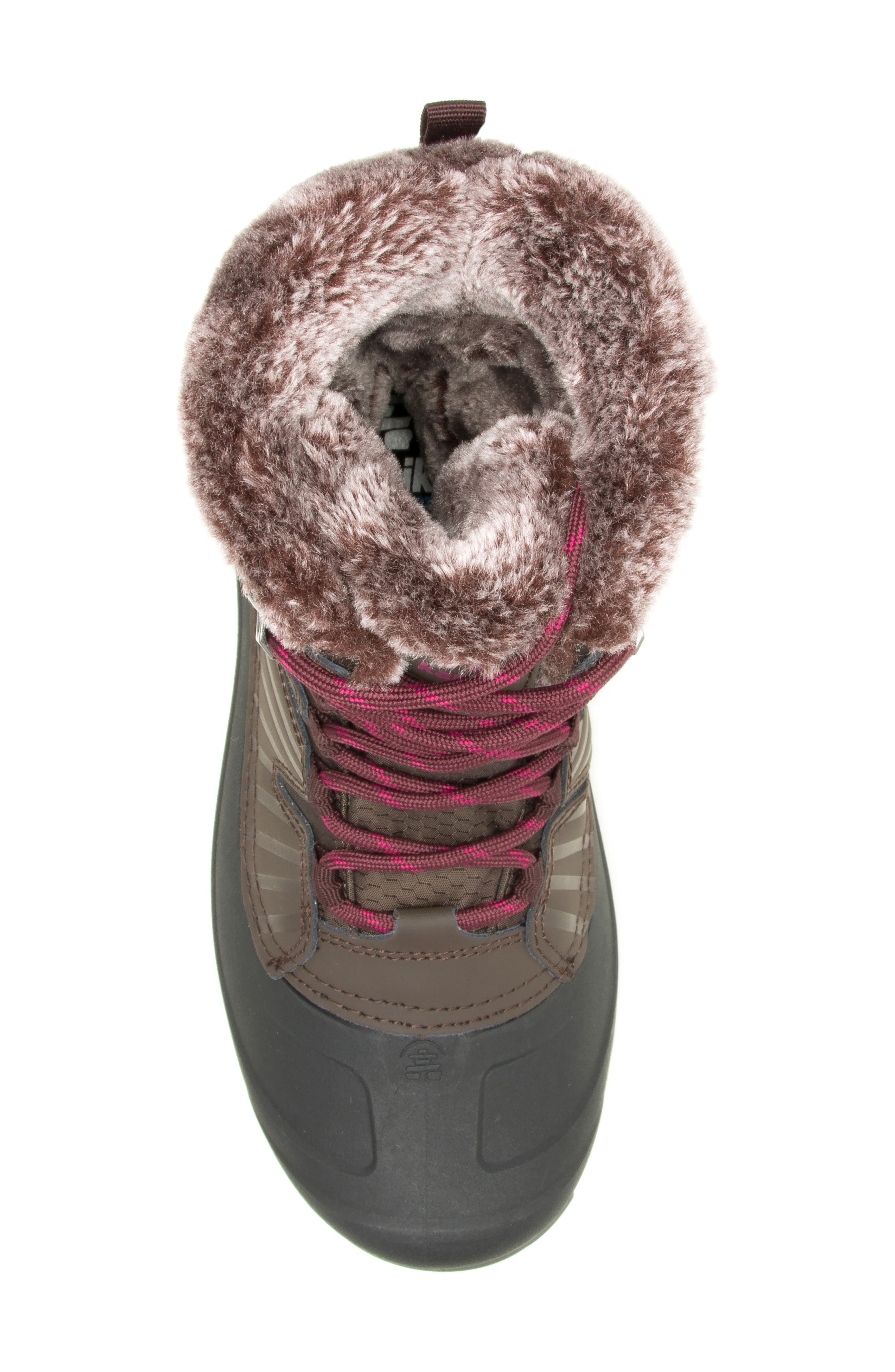 Kamik Iceland Faux Shearling Lined Waterproof Snow Boot, Alternate, color, Java